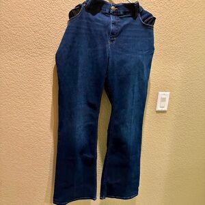 Lee Dark Blue Straight Leg Women's Jeans